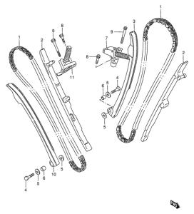 VS800 Держатель направляющей