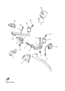 WR250F Handle switch. lever