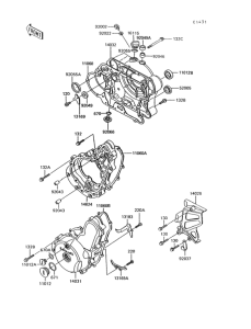KL600 Крышки двигателя