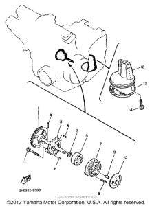 FZR600WC Масляный насос