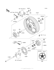 EX300 Rear Wheel / chain (Befa)