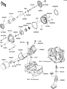 ZX600 Масляный насос