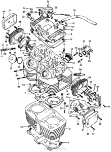 CL200 Цилиндр и головка цилиндра