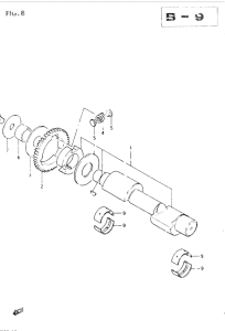GSX400 Балансирный вал