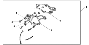 VT750DC Saddlebag stay