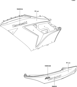 ZX1400 Decals(blue)(a6f)
