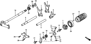CR60R Вилка переключения передач
