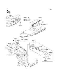 ZX600 Taillight unit ass`y