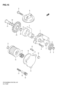 DR-Z400 Маслонасос