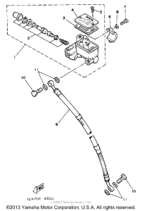 TT350S Главный тормозной цилиндр