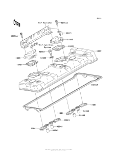ZX1400 Крышка головки цилиндров