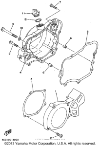 YZ80F1 Боковые крышки
