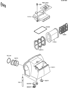 ZX600 Воздушный фильтр