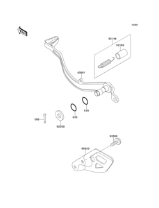  Педаль тормоза