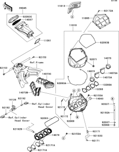 ZX1000 Воздушный фильтр