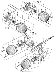 C70 Задний фонарь