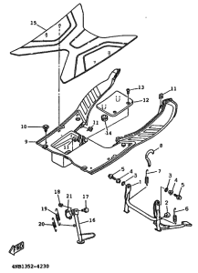 XC125TR Support & repose pied