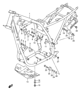DR650 Frame comp
