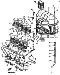 YZF750R Впускная система