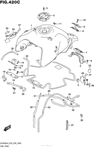 DL650 (ABS) Fuel Tank (Dl650Al6 E03)