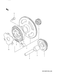 GN125 Муфта стартера