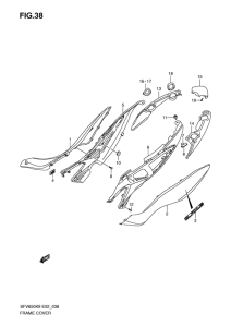 SFV650 (ABS) Обтекатель задний