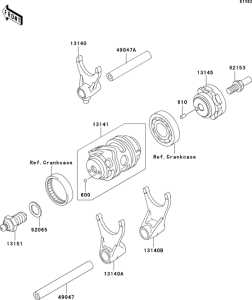  Валы и вилки переключения передач