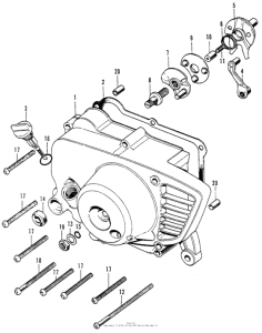 C70 Крышка картера правая