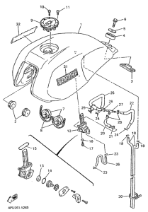 XJR1200 Reservoir a carburant