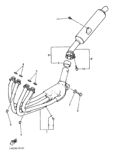 FZR600 Выхлопная система
