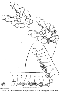 YZF600RGC Клапана