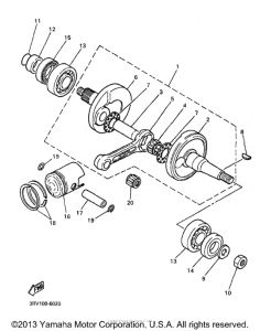 PW80K1 Коленчатый вал и Поршень