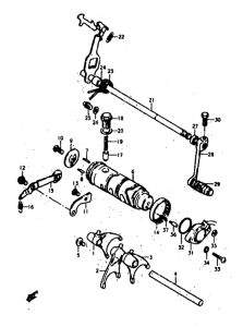 GS400 Переключение передач