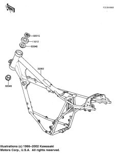 KX125 Frame comp