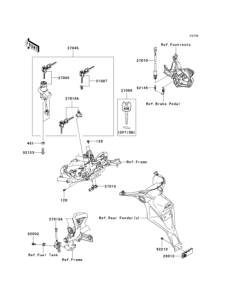 KLE650 Замок зажигания