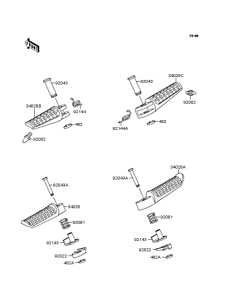 ZR400 Подножки