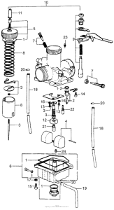 CR125 Carburetor set