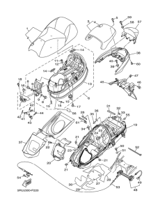 YP400A Сиденье