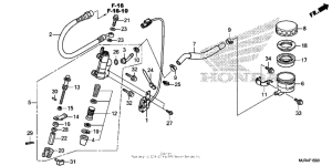 GL1800C Задний тормозной цилиндр