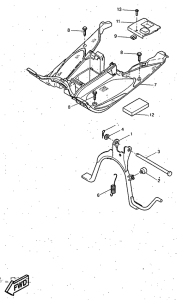 YQ50 Stand. footrest