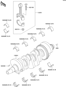 ZX400 Коленвал