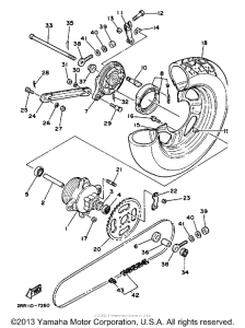 YSR50U Переднее колесо