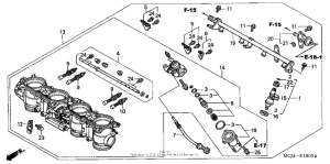 CBR900RE Throttle body assy. ('00-'01)