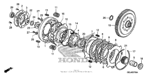 CRF50F Сцепление