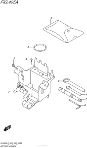 DL650 (ABS) Battery Holder
