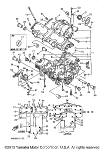 XJ600SK Картер двигателя