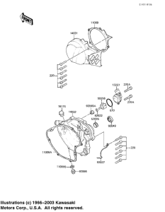  Engine covers / water pump