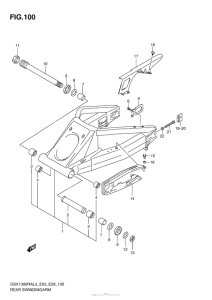 GSX1300R (ABS) Rear Swingingarm