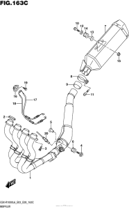 GSX-R1000 Muffler (Gsx-R1000L6 E33)
