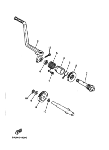 YSR80 YSR80D Стартер